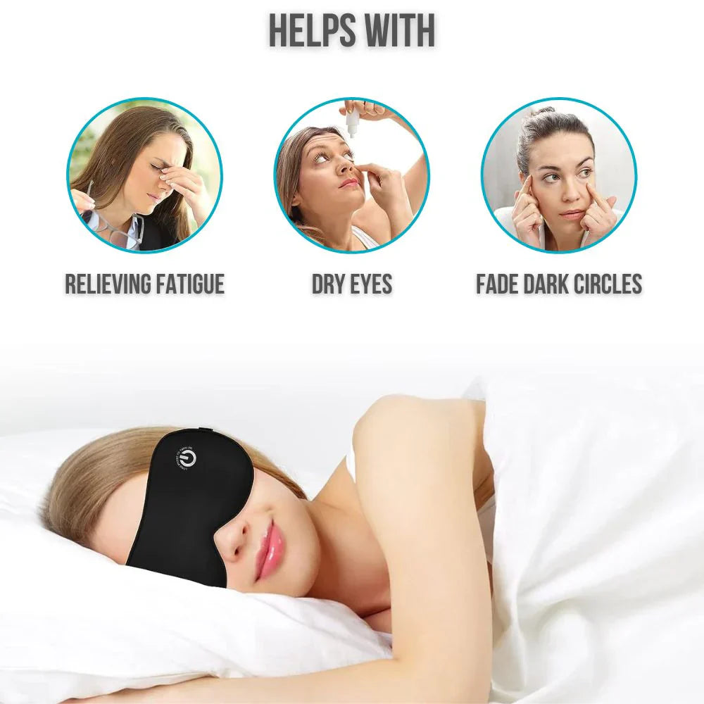 EyeRelief Mask | Wireless Heated Eye Massager for Dry Eyes Sleep Relaxation