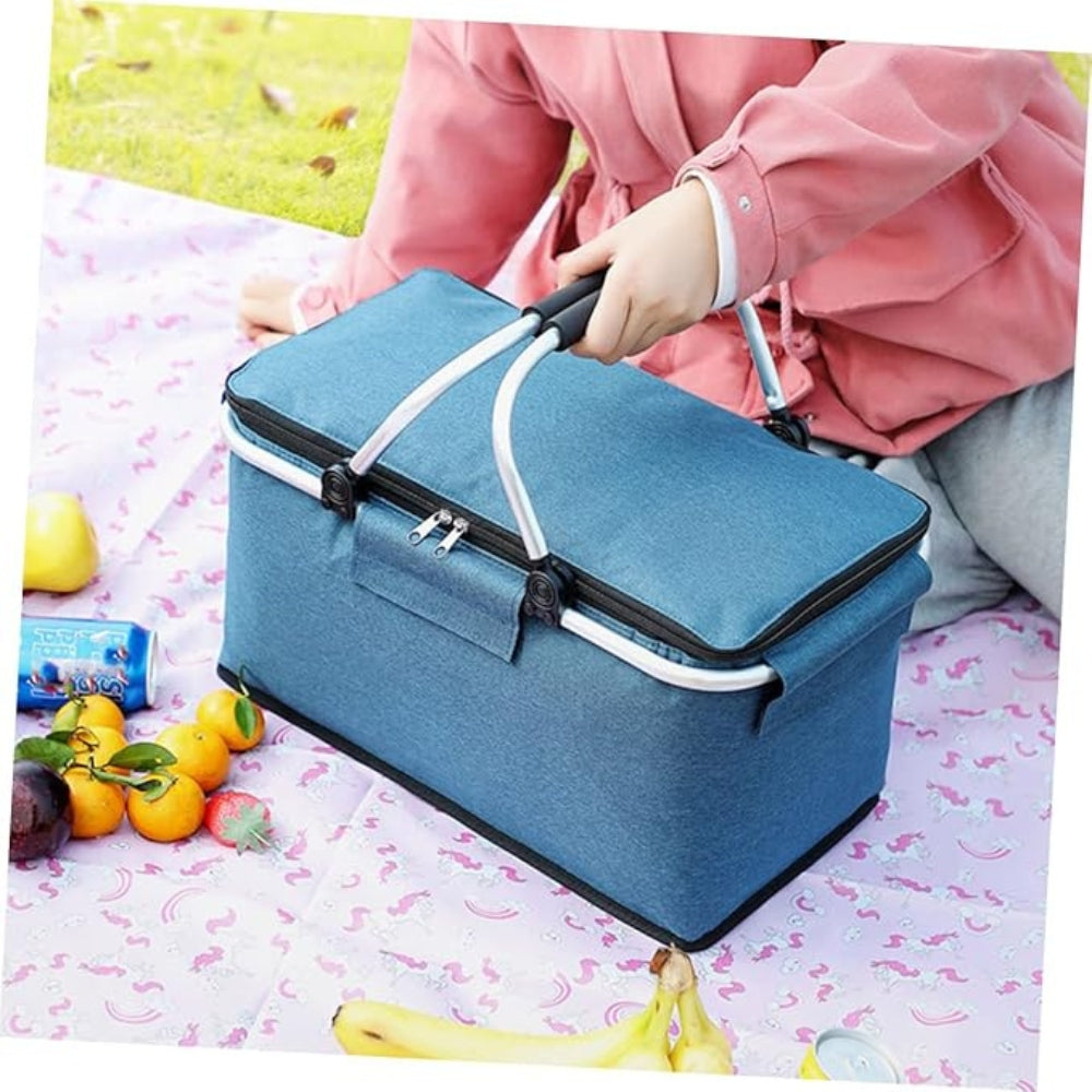 Picnic Pro 18L | Foldable Insulated Leakproof Cooler Basket for Camping Travel