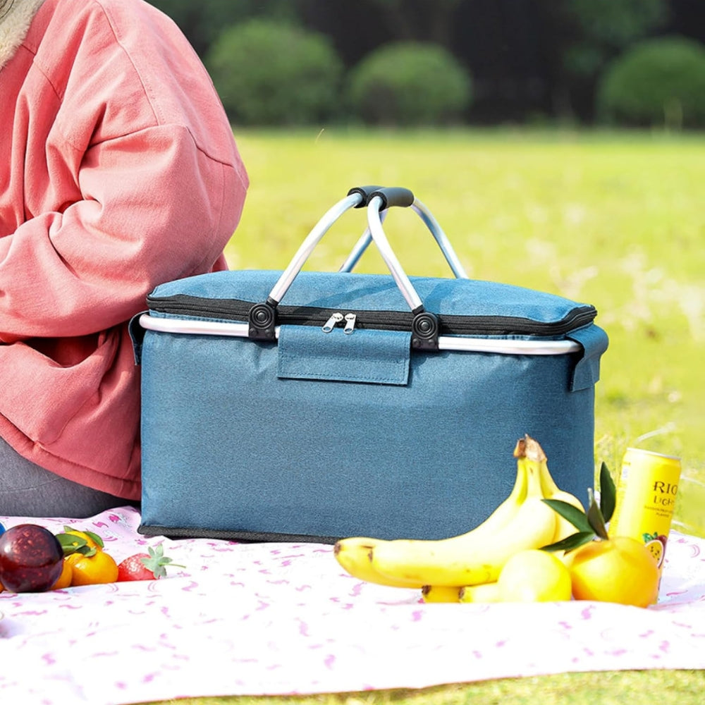 Picnic Pro 18L | Foldable Insulated Leakproof Cooler Basket for Camping Travel