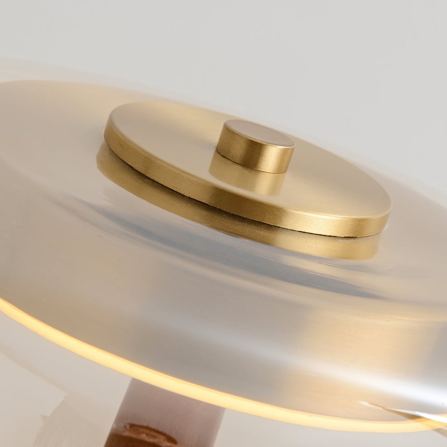 Nocturne Table Lamp | Brass Wood LED Desk Light with 3-Color Temperature Control
