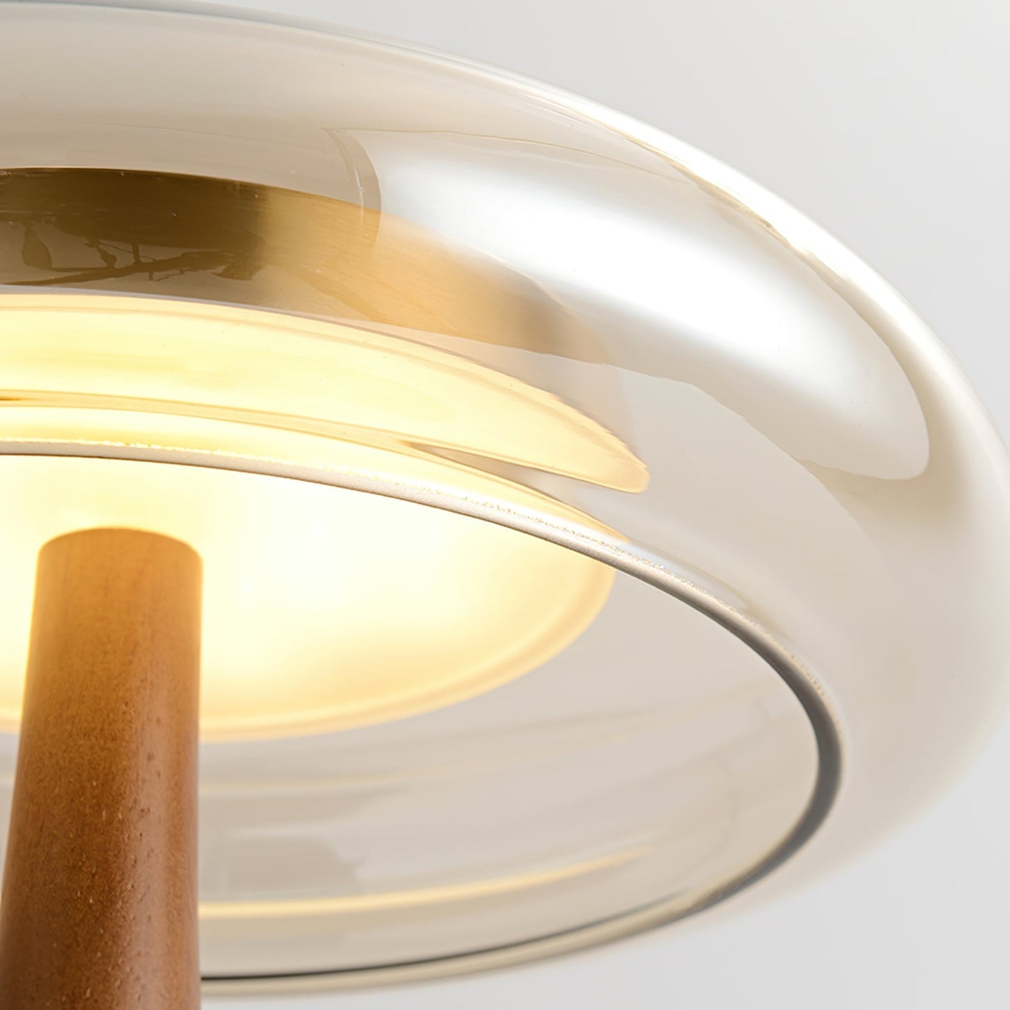 Nocturne Table Lamp | Brass Wood LED Desk Light with 3-Color Temperature Control