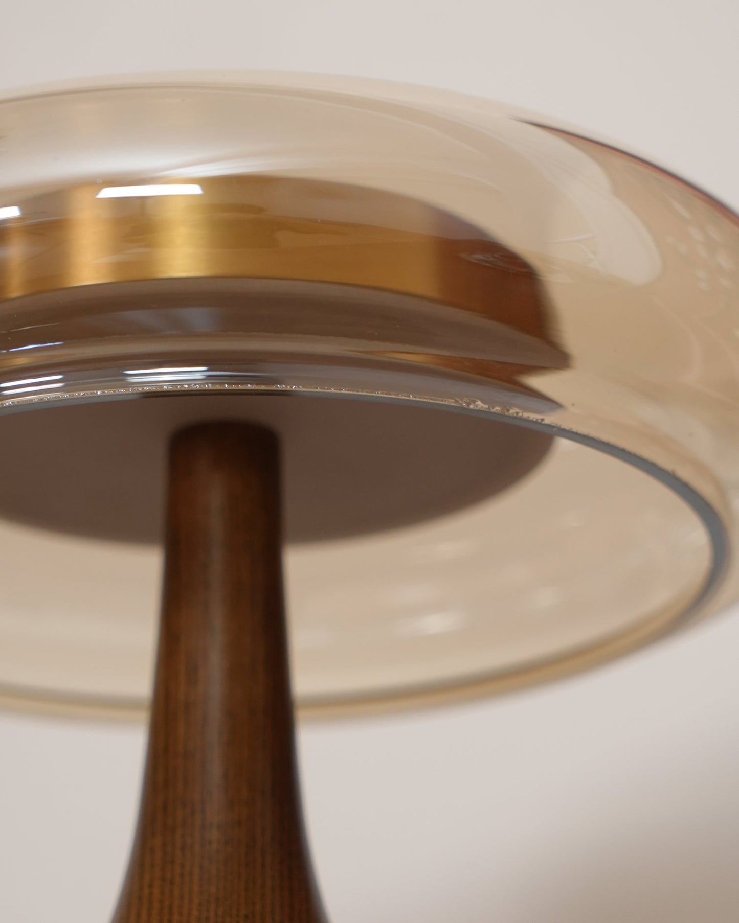 Nocturne Table Lamp | Brass Wood LED Desk Light with 3-Color Temperature Control