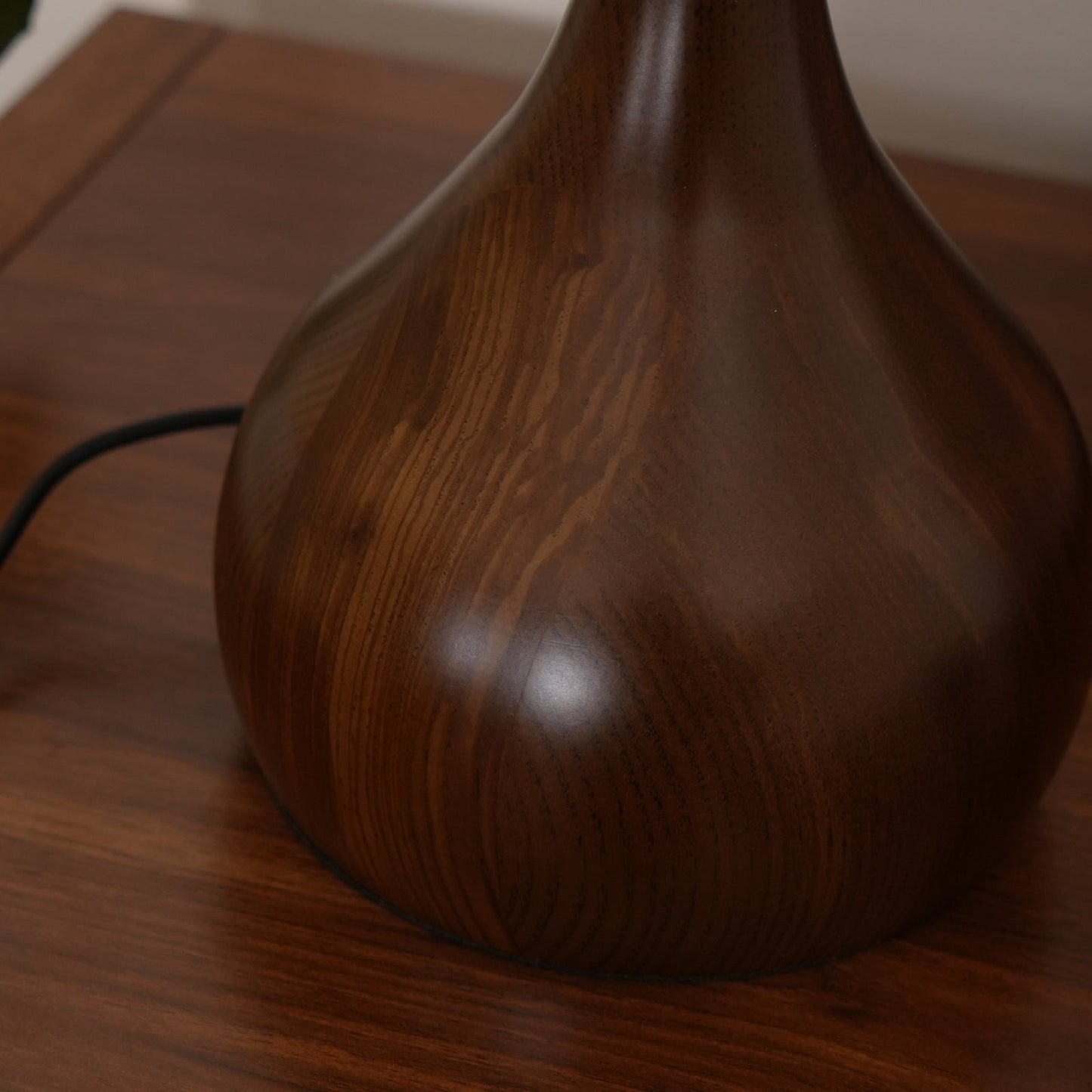 Nocturne Table Lamp | Brass Wood LED Desk Light with 3-Color Temperature Control