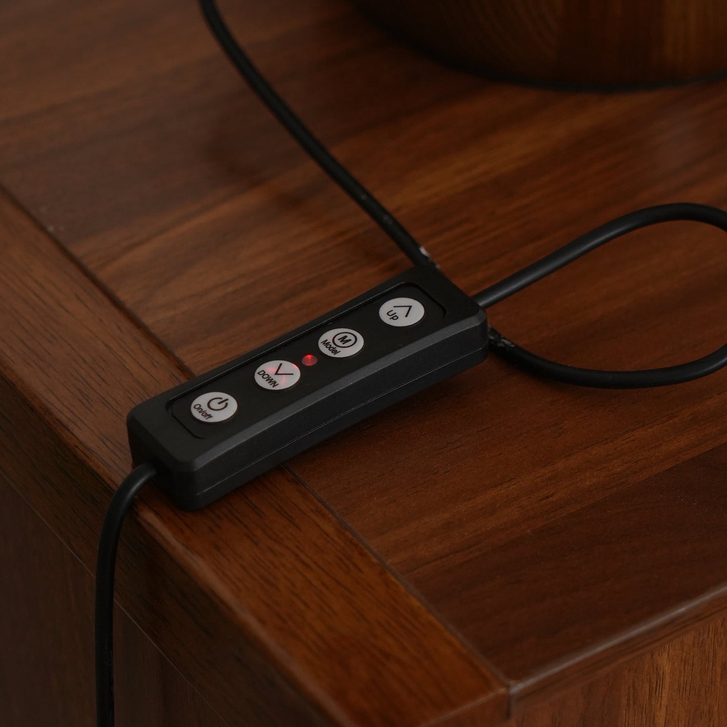 Nocturne Table Lamp | Brass Wood LED Desk Light with 3-Color Temperature Control