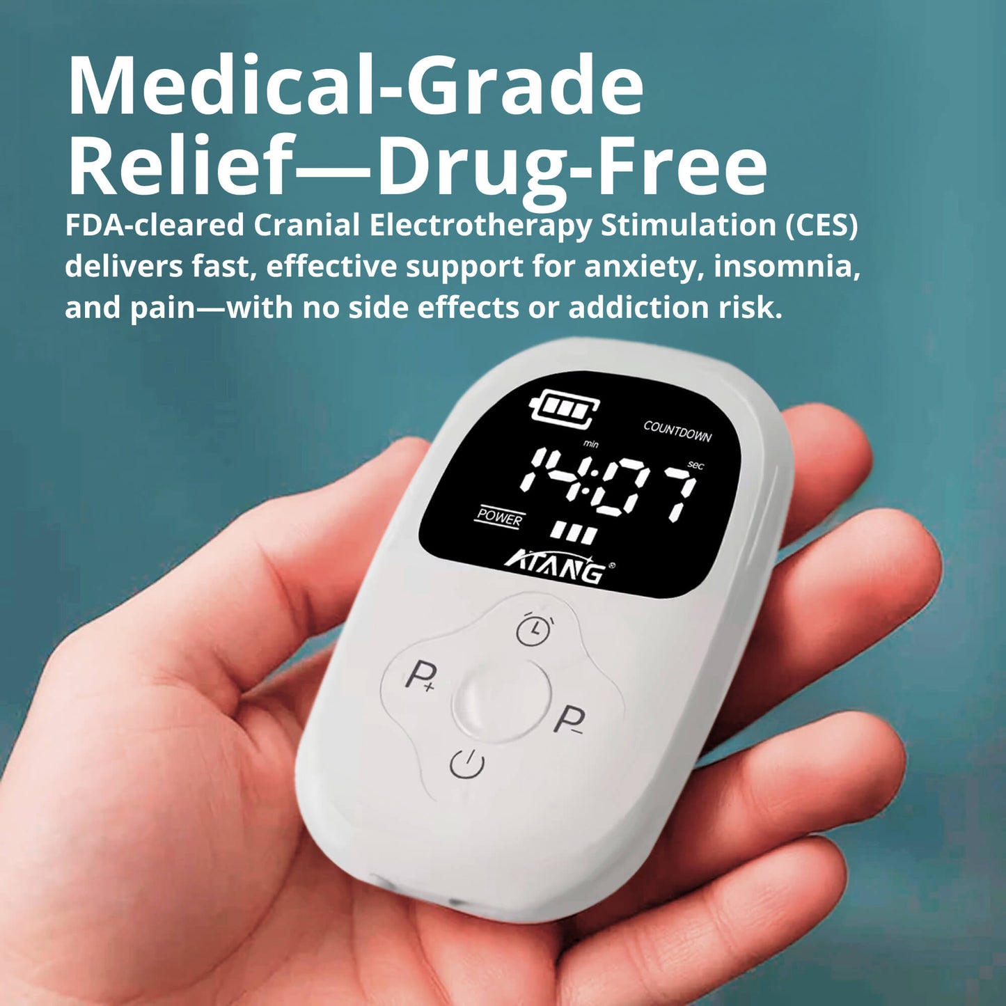 CalmPulse CES | Cranial Electrotherapy Stimulation Device for Sleep Anxiety Relief