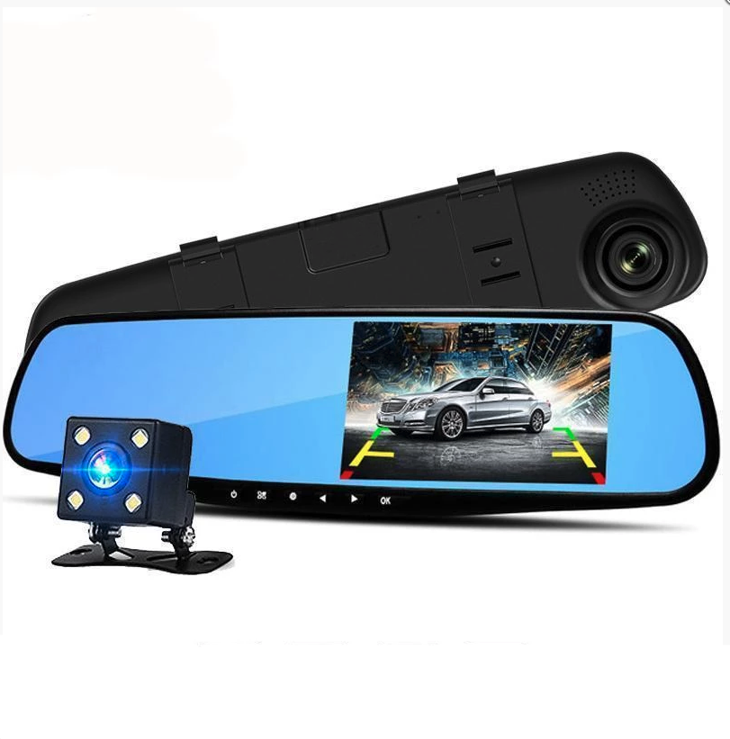 DualCam Drive | Front Rear Dash Camera 1080P HD Car DVR Night Vision Recorder