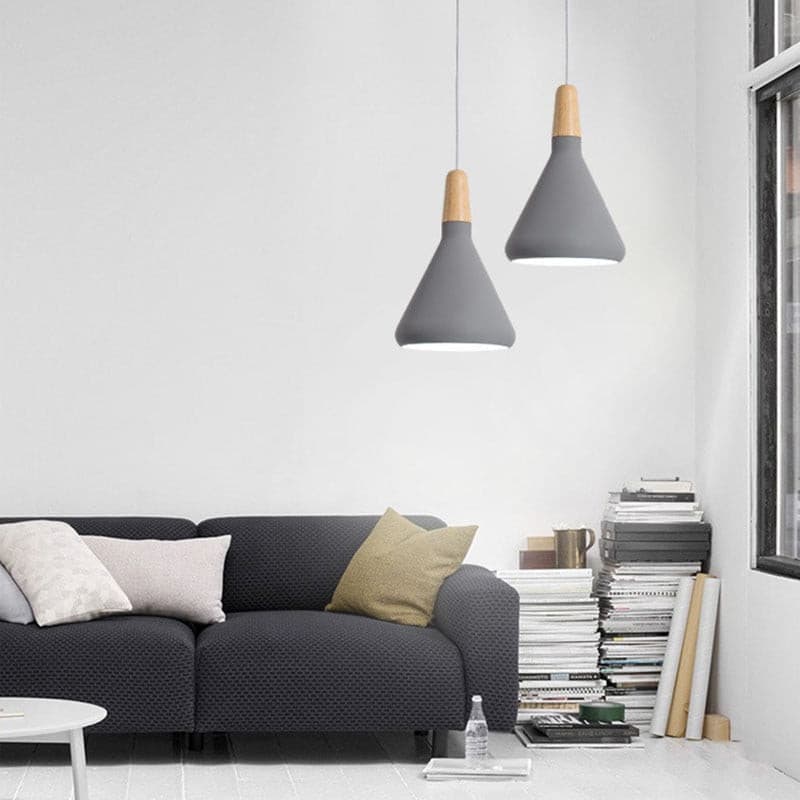 The Oslo Pendant | Natural Wood & Metal Ceiling Light for Modern Dining Rooms