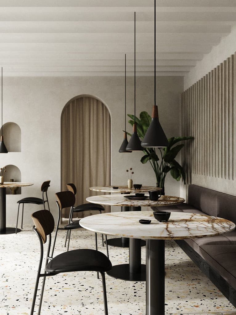 The Oslo Pendant | Natural Wood & Metal Ceiling Light for Modern Dining Rooms