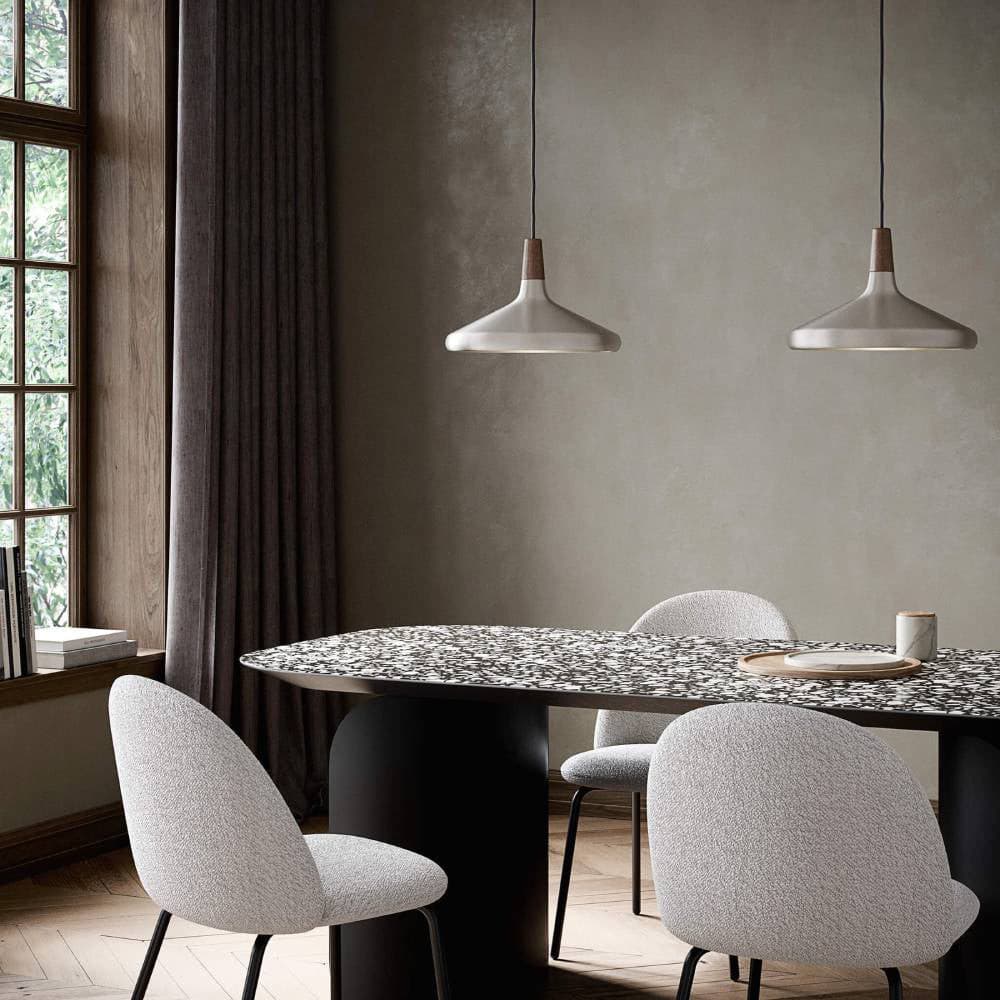 The Oslo Pendant | Natural Wood & Metal Ceiling Light for Modern Dining Rooms