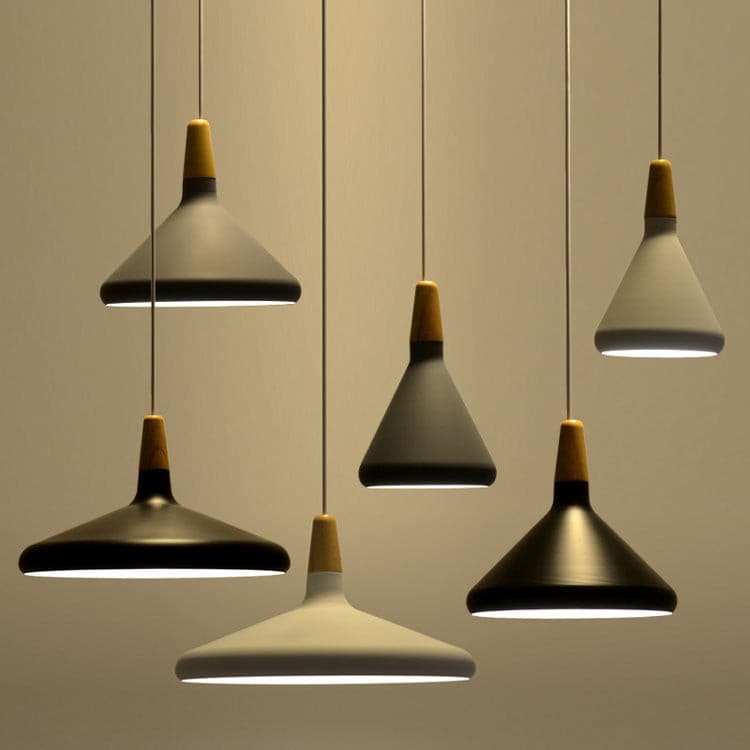 The Oslo Pendant | Natural Wood & Metal Ceiling Light for Modern Dining Rooms
