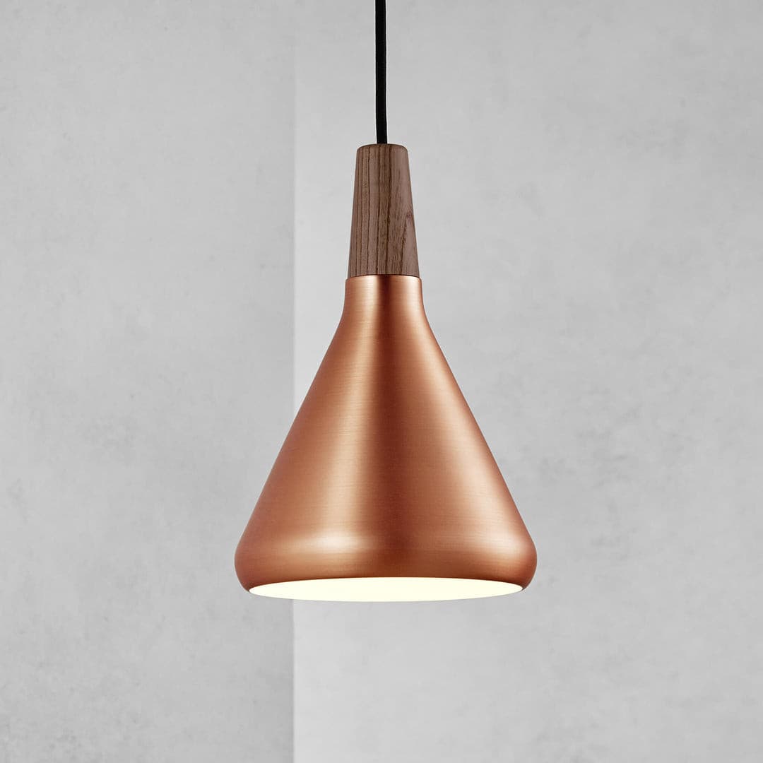 The Oslo Pendant | Natural Wood & Metal Ceiling Light for Modern Dining Rooms