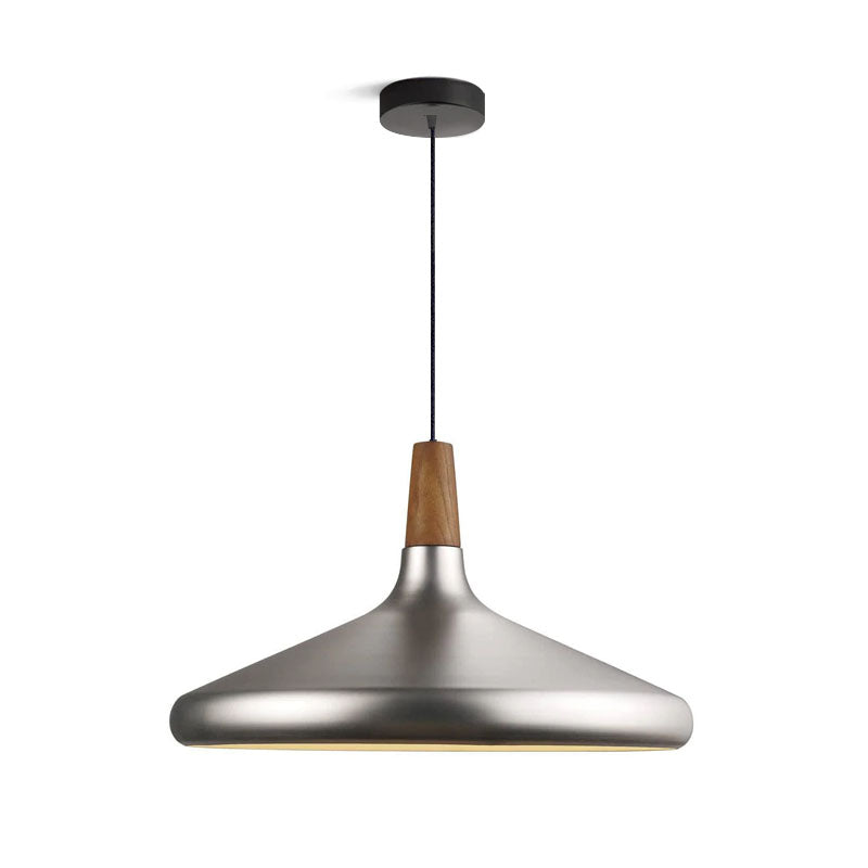 The Oslo Pendant | Natural Wood & Metal Ceiling Light for Modern Dining Rooms