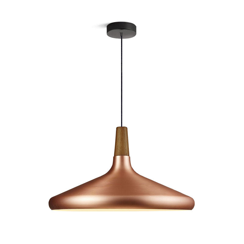 The Oslo Pendant | Natural Wood & Metal Ceiling Light for Modern Dining Rooms