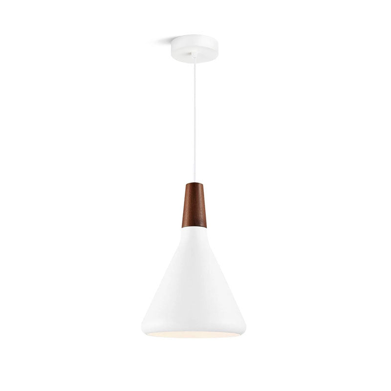 The Oslo Pendant | Natural Wood & Metal Ceiling Light for Modern Dining Rooms