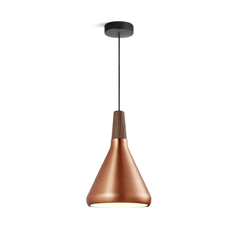The Oslo Pendant | Natural Wood & Metal Ceiling Light for Modern Dining Rooms