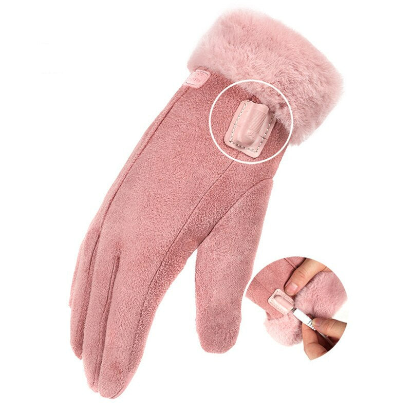 ThermaTouch Gloves | Rechargeable 5000mAh Heated Winter Gloves Touchscreen for Women