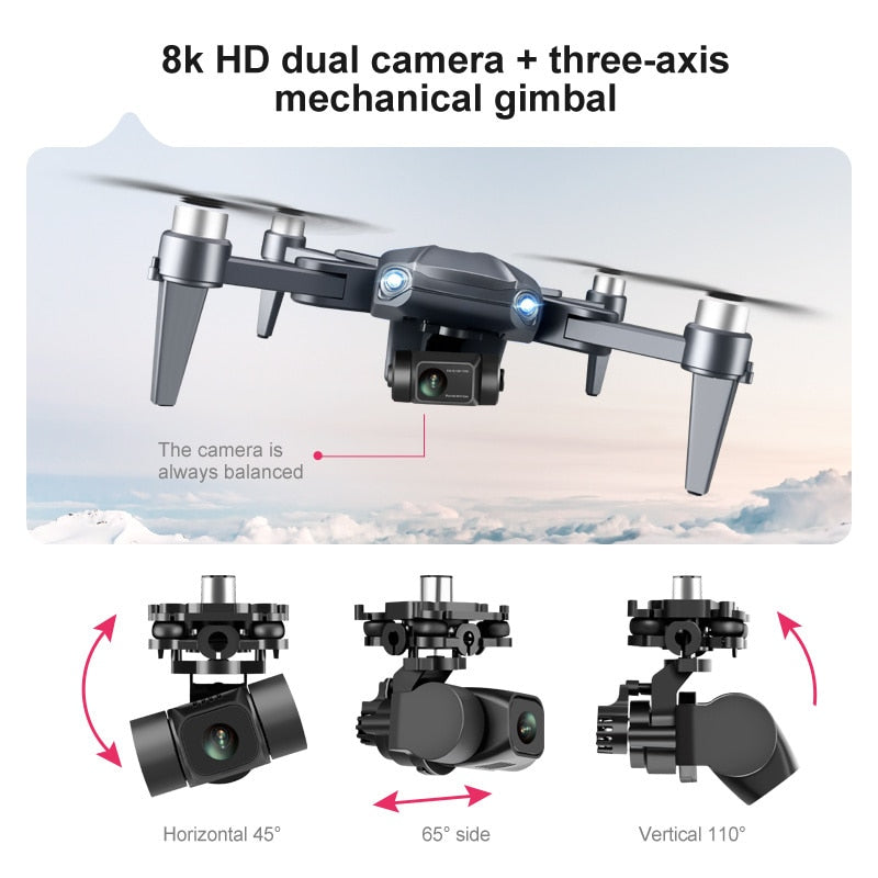 SkyMaster X8 | GPS Drone with 8K Dual Camera Professional Aerial Photography
