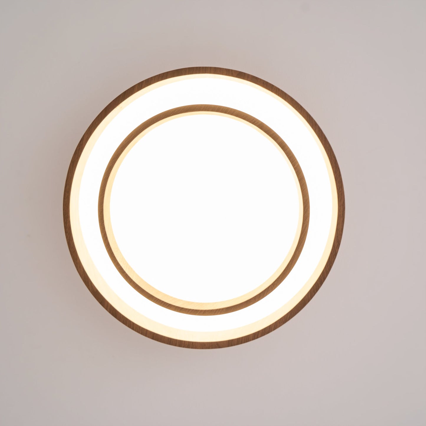 Walnut Cove Light | Mid-Century Modern LED Ceiling Fixture with Warm Ambient Glow