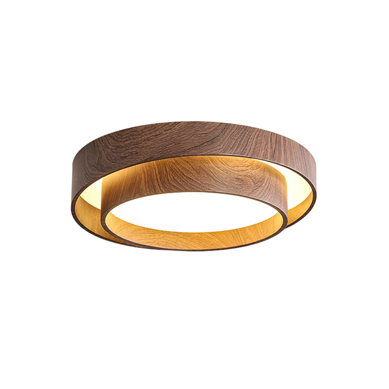 Walnut Cove Light | Mid-Century Modern LED Ceiling Fixture with Warm Ambient Glow