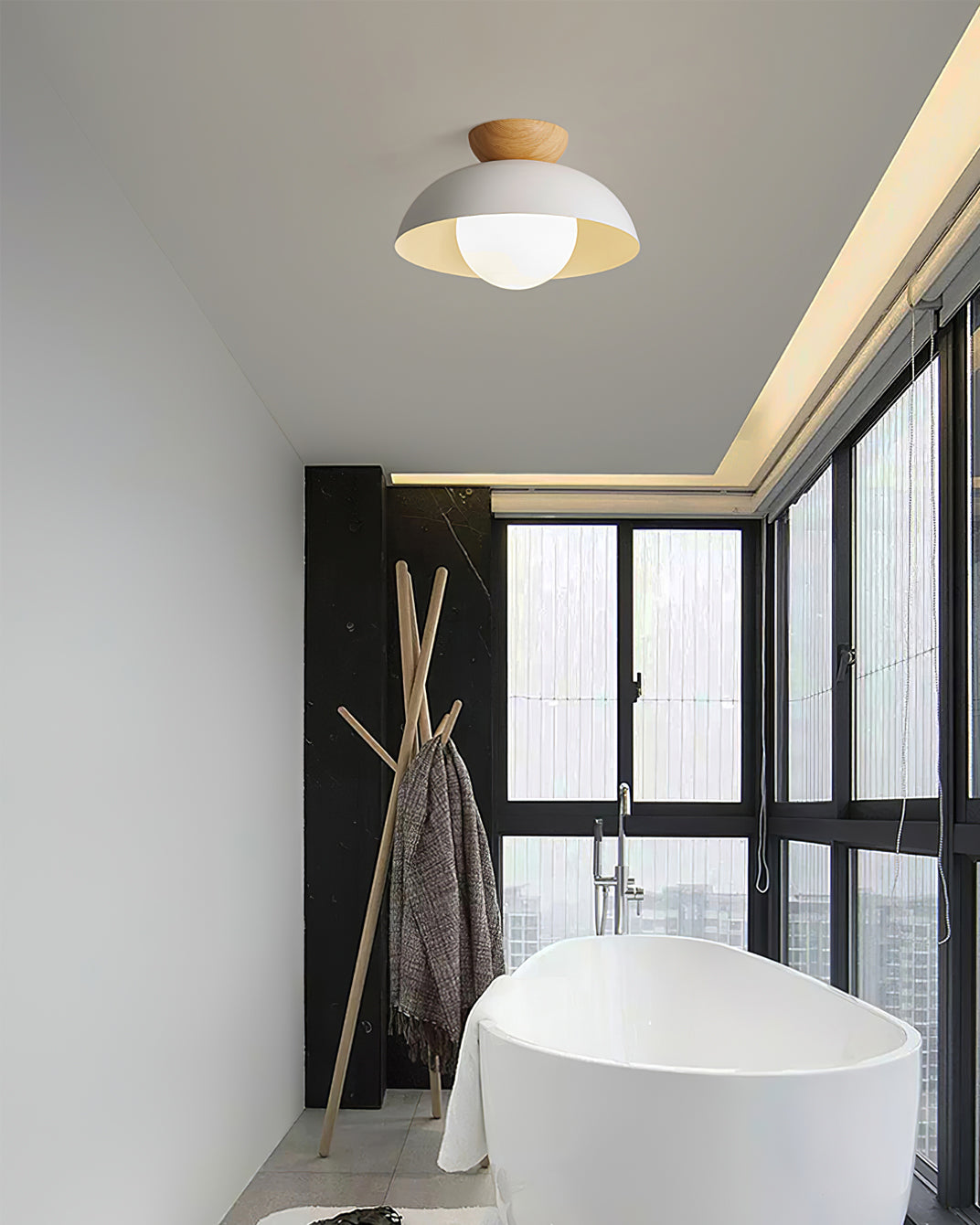 Haven Pendant | Sustainable Wood LED Ceiling Light for Living Dining Rooms