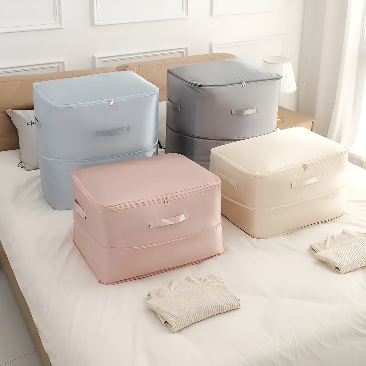 VacuSeal Set | Space Saver Compression Storage Bags for Clothes Bedding