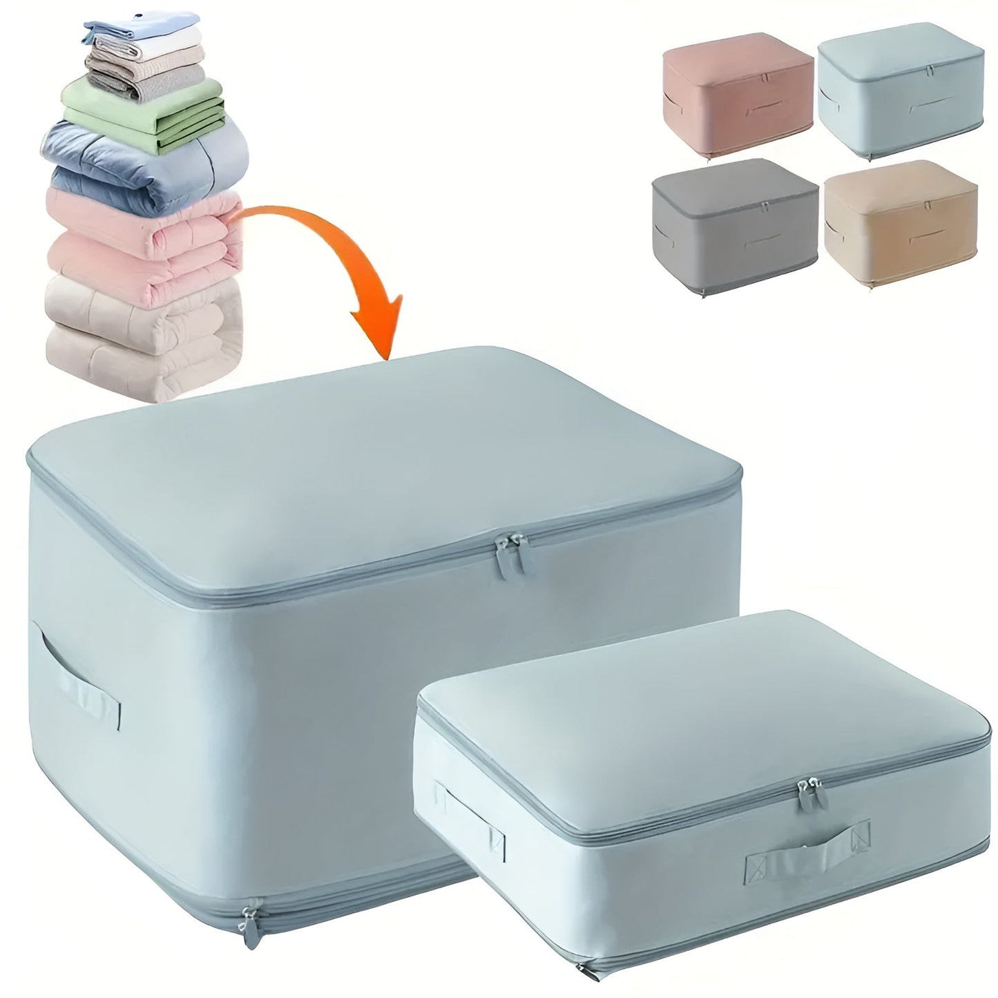 VacuSeal Set | Space Saver Compression Storage Bags for Clothes Bedding