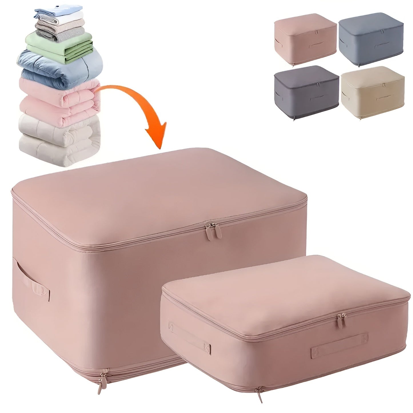 VacuSeal Set | Space Saver Compression Storage Bags for Clothes Bedding