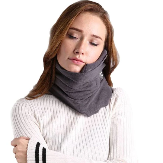 JetRest Pillow | Inflatable Soft Neck Support Cushion for Travel Airplane Sleep