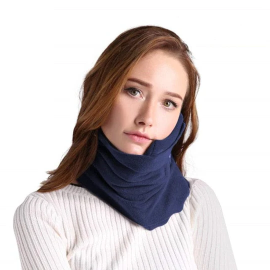 JetRest Pillow | Inflatable Soft Neck Support Cushion for Travel Airplane Sleep