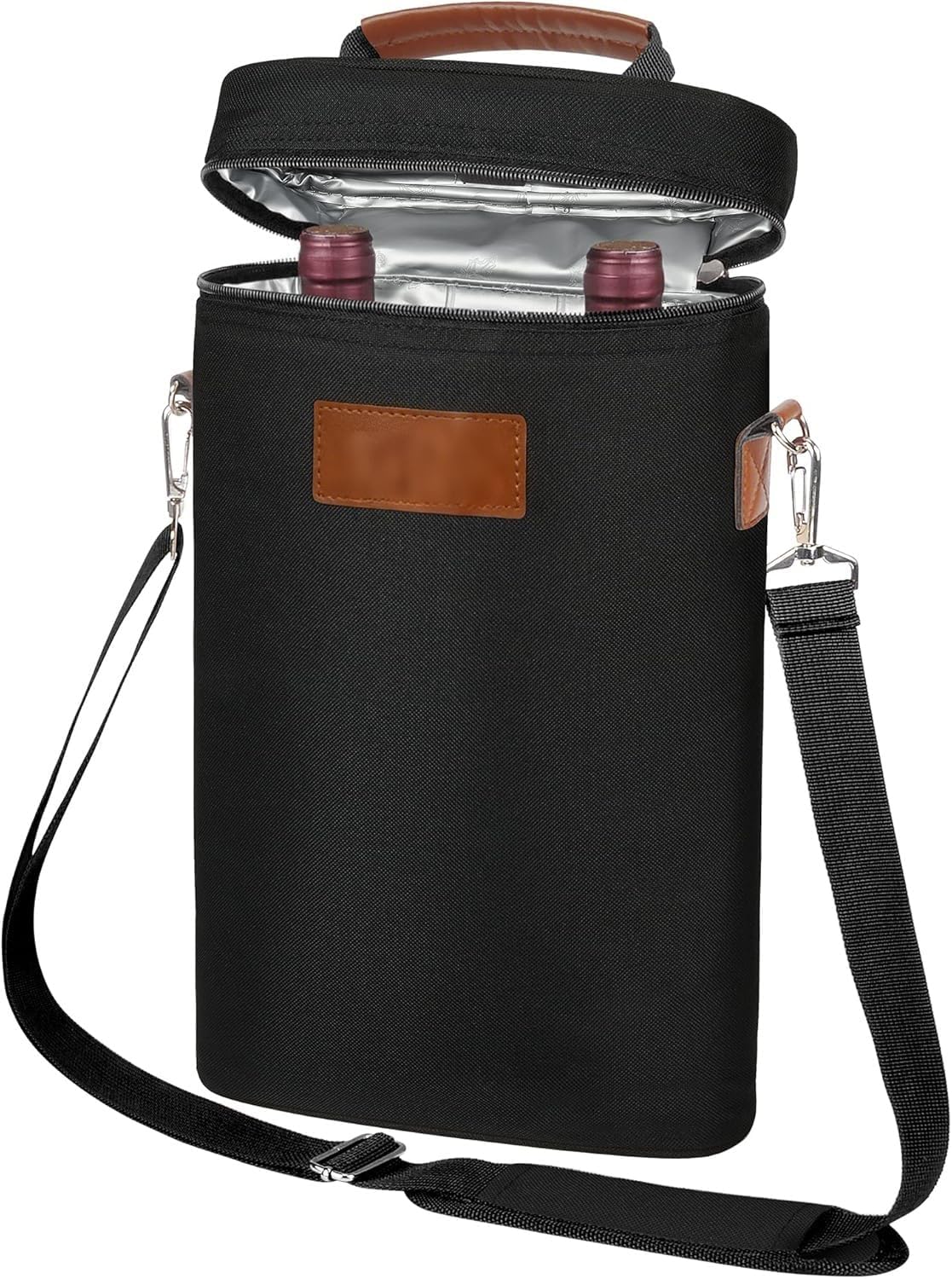 VinoCarrier | Insulated 2-Bottle Wine Tote Bag for Picnic Beach Gifting