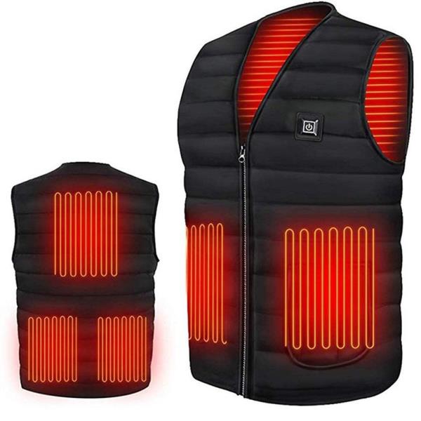 HeatZone Vest | Rechargeable Heated Puffer Jacket with 3 Temperature Levels Unisex