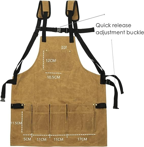 MasterCraft Apron | Heavy-Duty Multi-Pocket Tool Apron for Carpenters Mechanics DIY