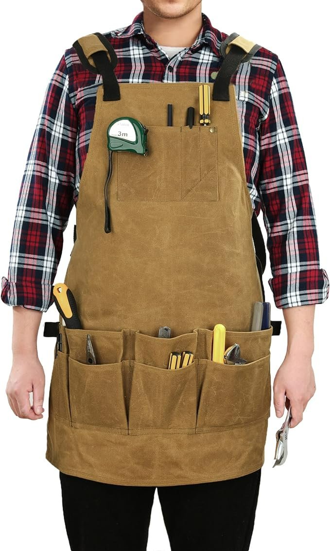 MasterCraft Apron | Heavy-Duty Multi-Pocket Tool Apron for Carpenters Mechanics DIY