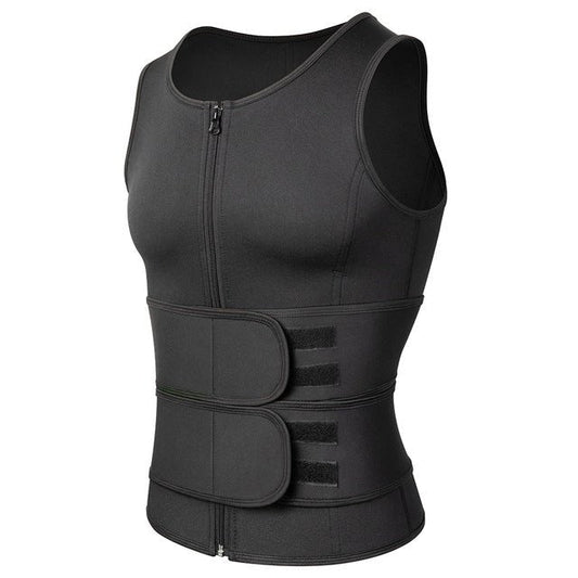 HeatCore Vest | Men's Sweat Sauna Fitness Shaper for Gym Workout Weight Loss