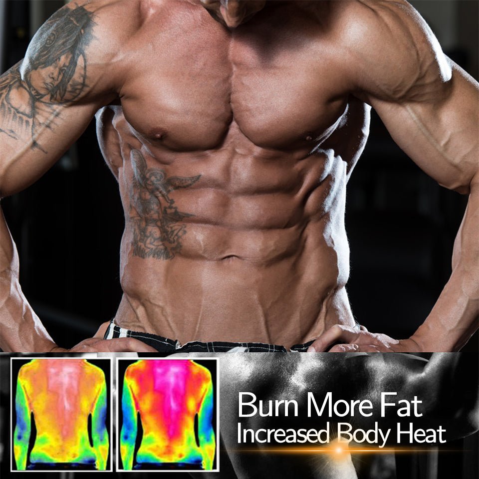 HeatCore Vest | Men's Sweat Sauna Fitness Shaper for Gym Workout Weight Loss
