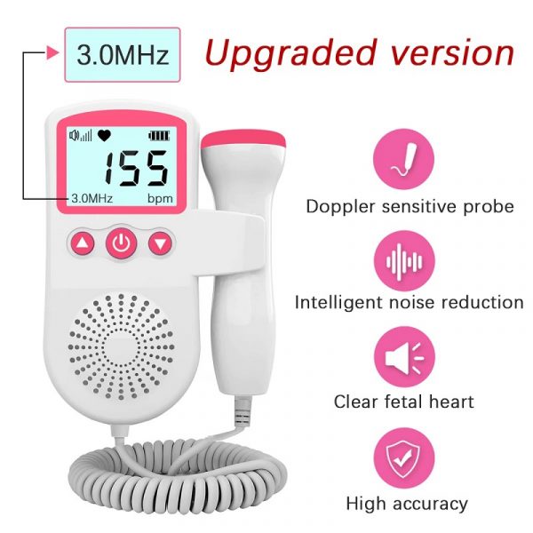 BabyBeat Doppler | Home Fetal Heart Rate Monitor Detector for Pregnancy Use