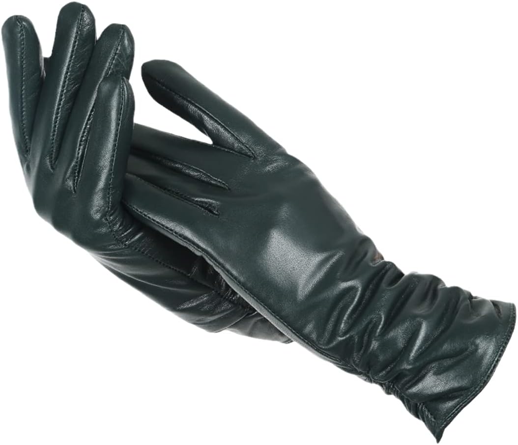 CityGrip Gloves | Women's Leather Winter Gloves Touchscreen for Daily Wear