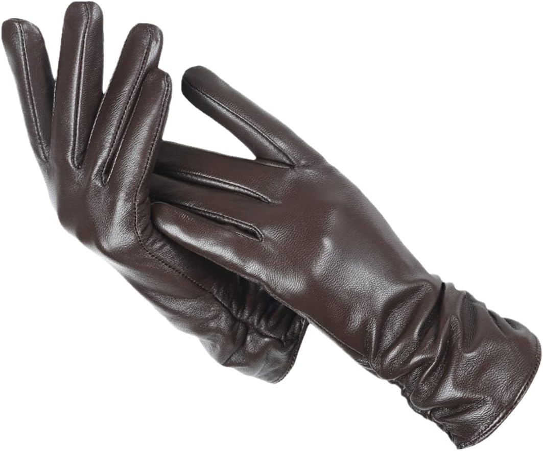 CityGrip Gloves | Women's Leather Winter Gloves Touchscreen for Daily Wear