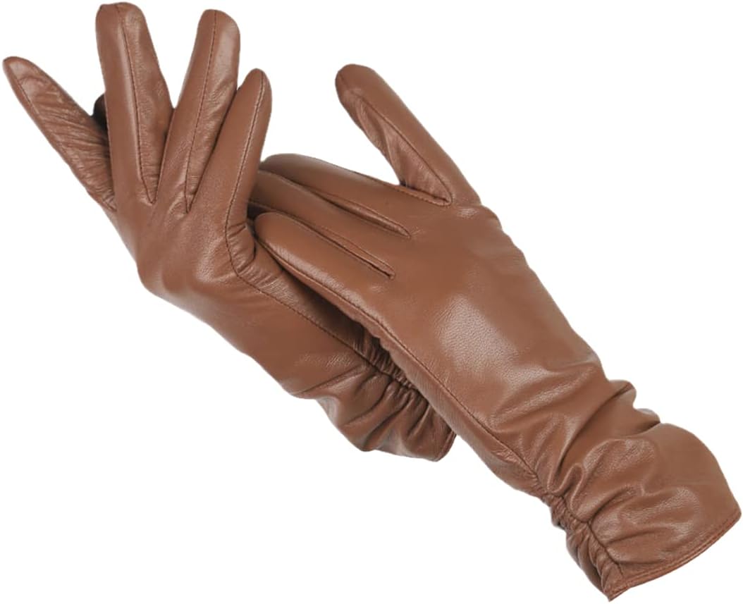CityGrip Gloves | Women's Leather Winter Gloves Touchscreen for Daily Wear