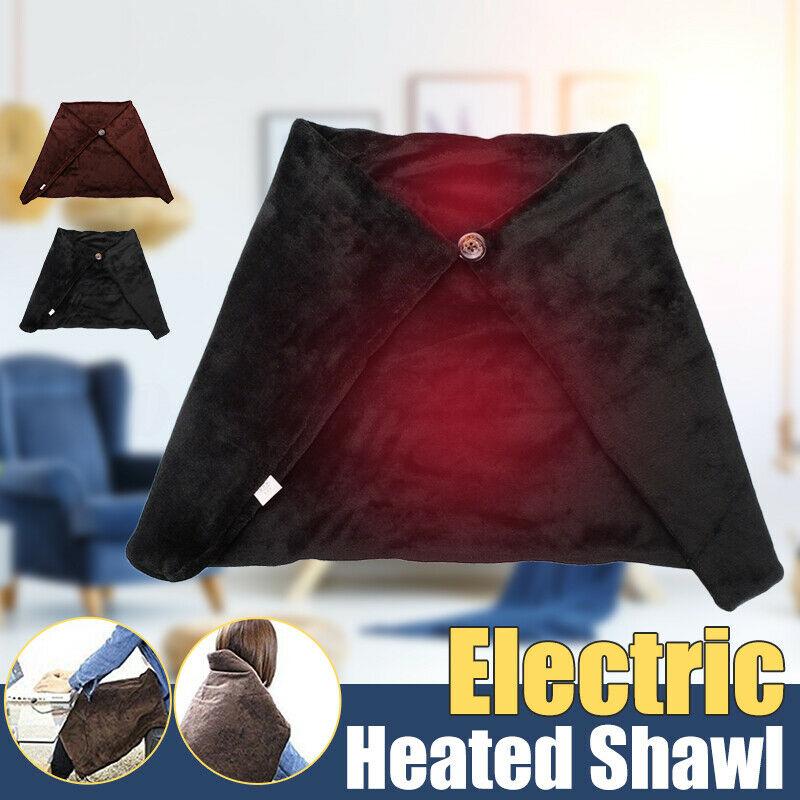 WarmShawl Wrap | USB Electric Heated Blanket Poncho for Office Couch Cozy