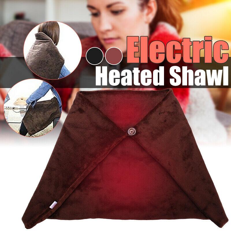 WarmShawl Wrap | USB Electric Heated Blanket Poncho for Office Couch Cozy