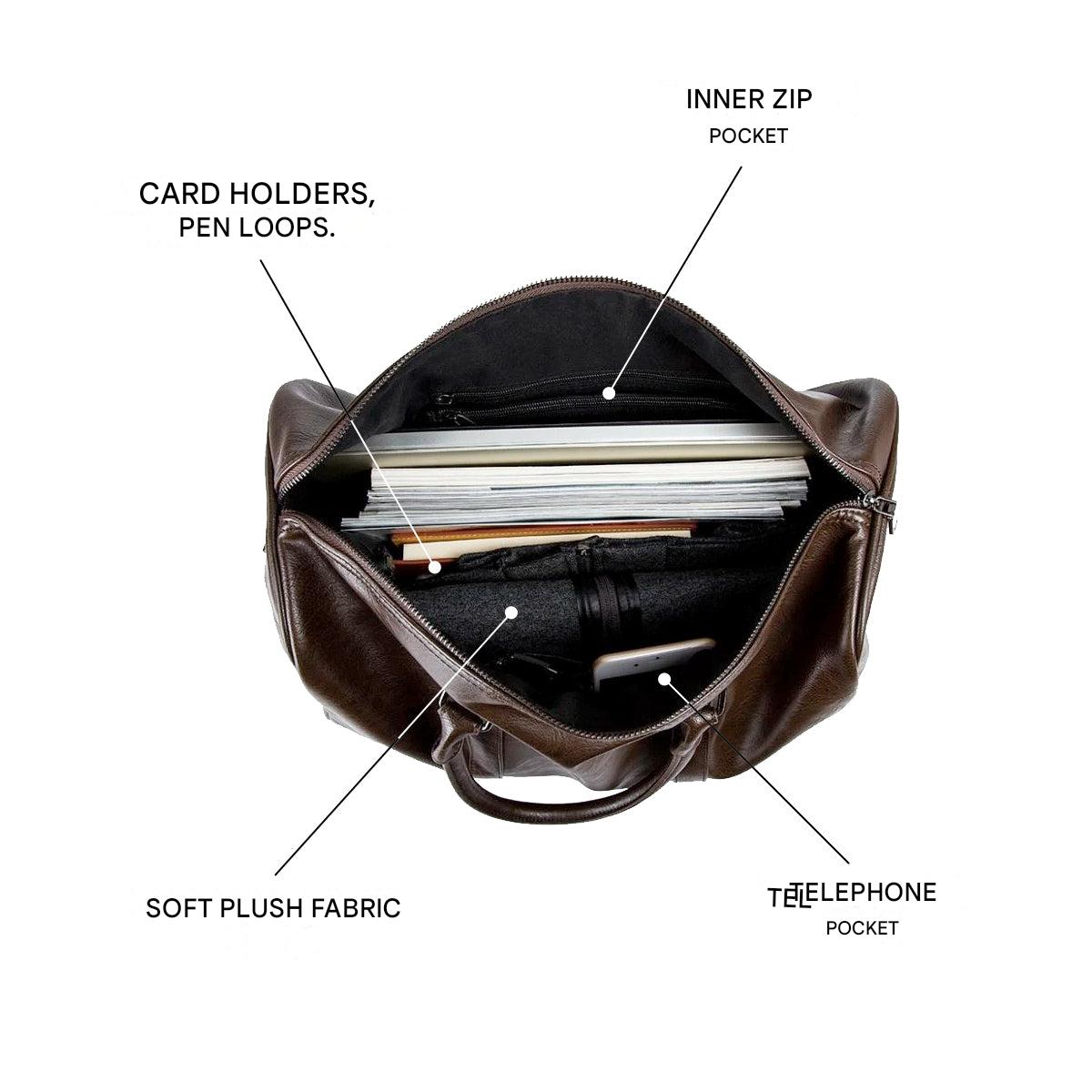 Weekender Duffel | Large Lightweight Carry-On Travel Bag with Shoe Compartment