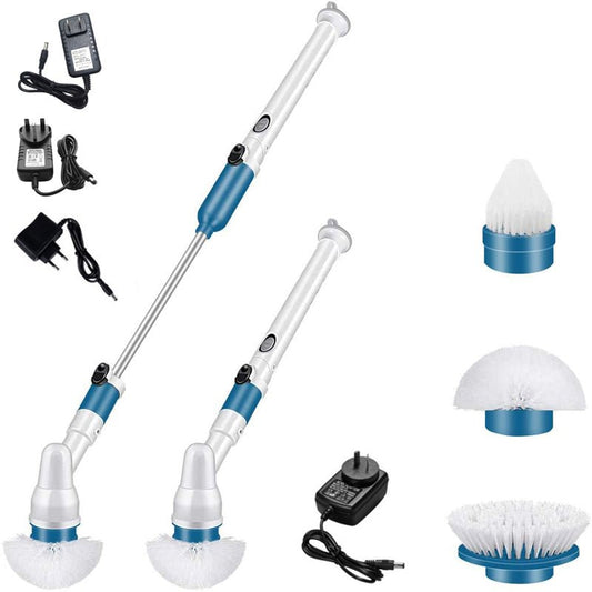 TurboScrub Kit | Cordless Electric Spin Scrubber Brush Set for Bathroom Tile Cleaning