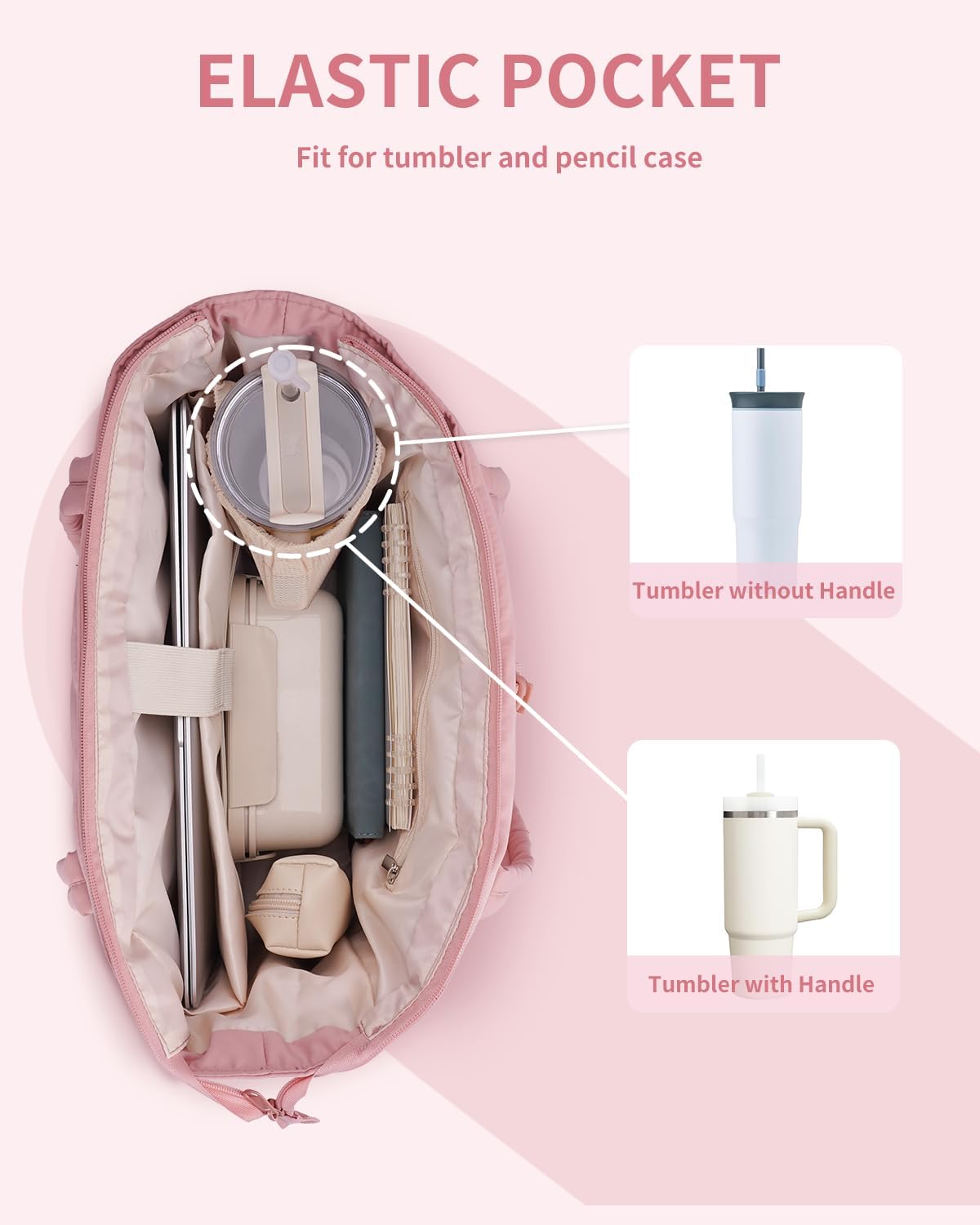 QuiltTote Pro | Padded Laptop Bag with Tumbler Holder for Work Commute