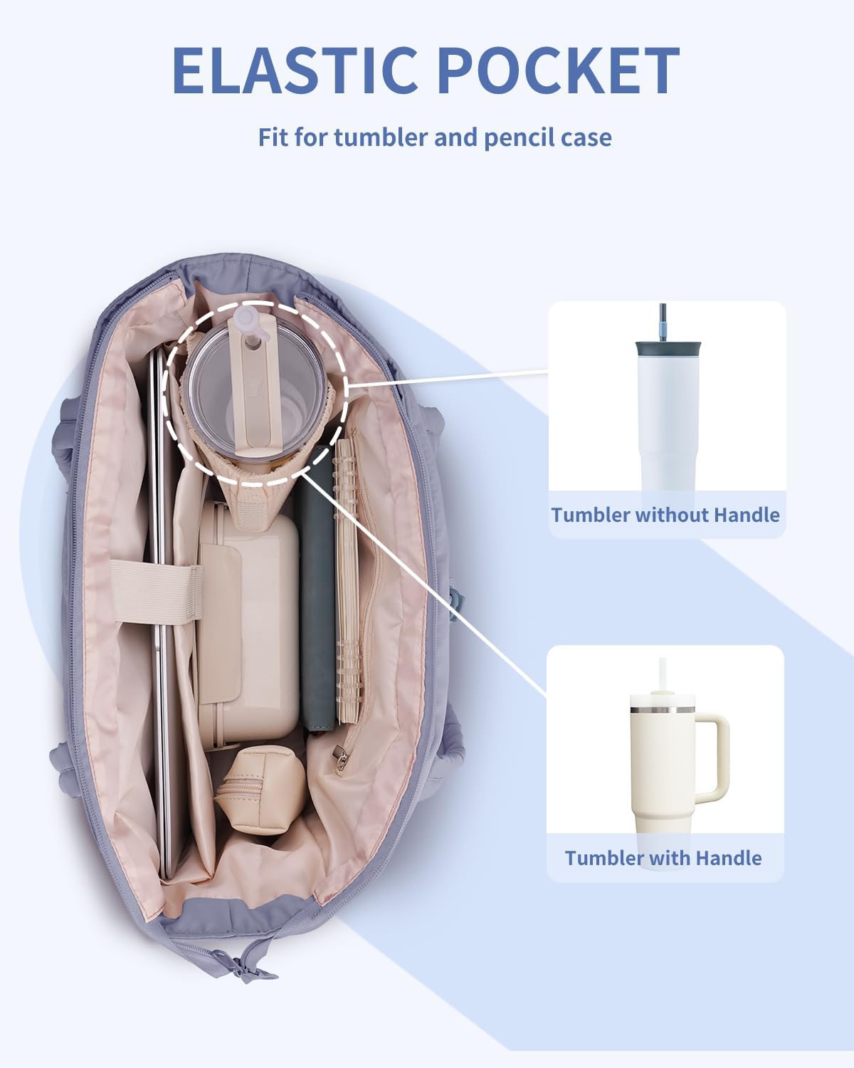 QuiltTote Pro | Padded Laptop Bag with Tumbler Holder for Work Commute