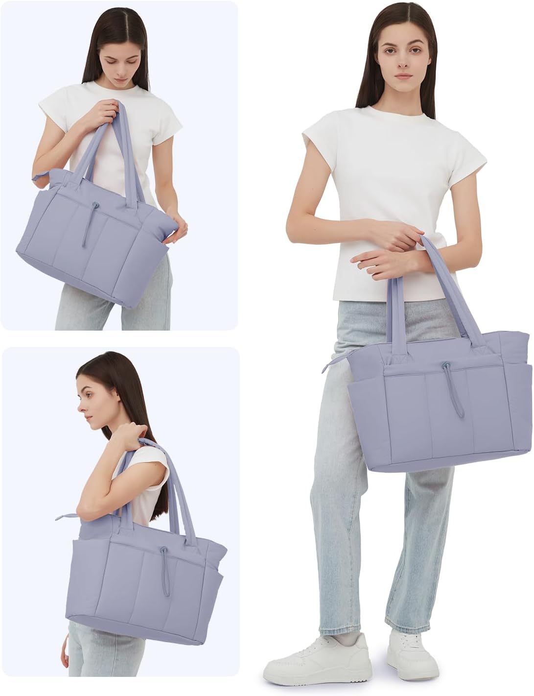 QuiltTote Pro | Padded Laptop Bag with Tumbler Holder for Work Commute