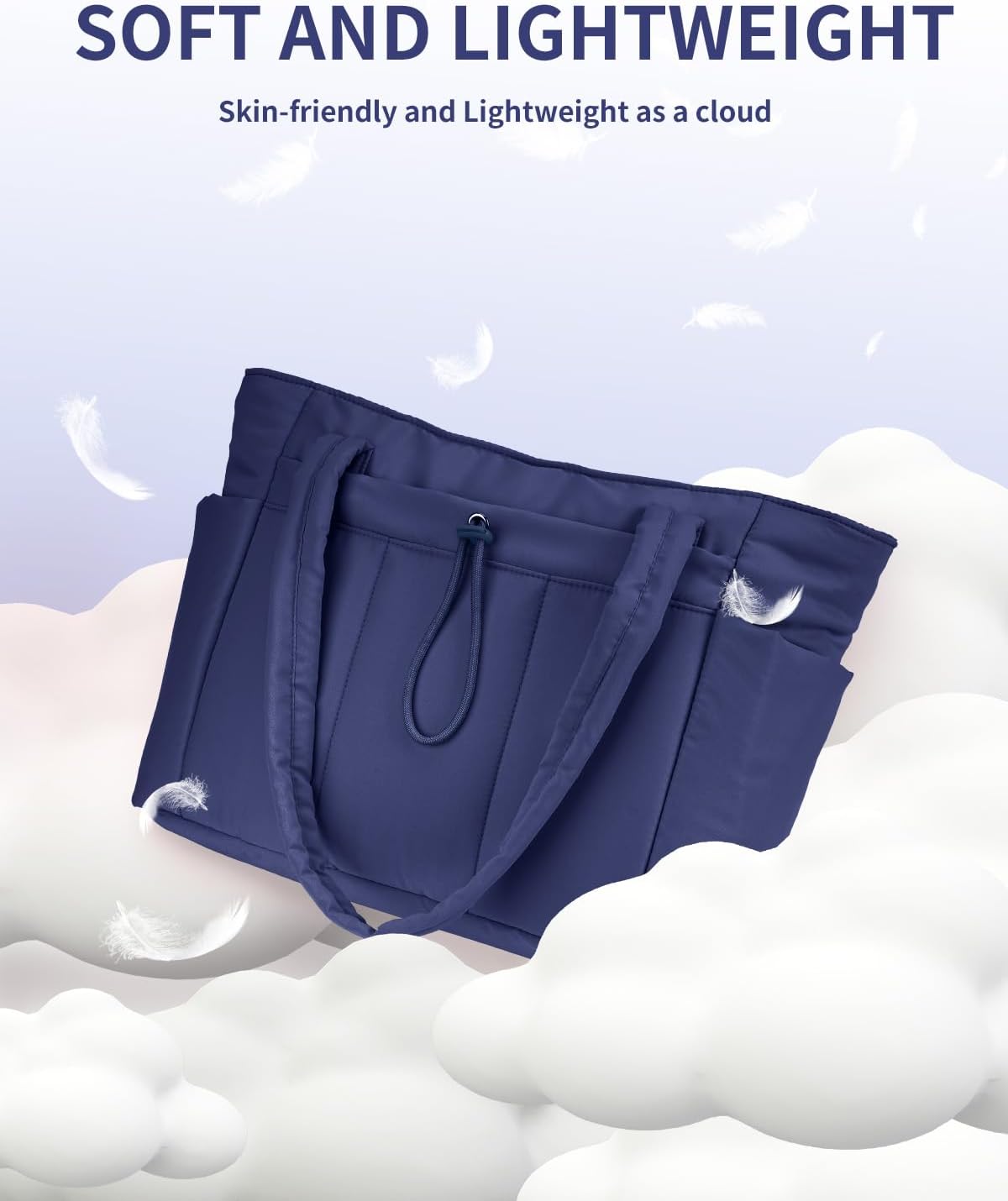 QuiltTote Pro | Padded Laptop Bag with Tumbler Holder for Work Commute