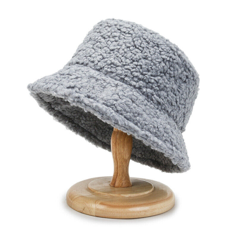 TeddyBucket Hat | Women's Winter Faux Fur Bucket Hat Warm Outdoor Fashion
